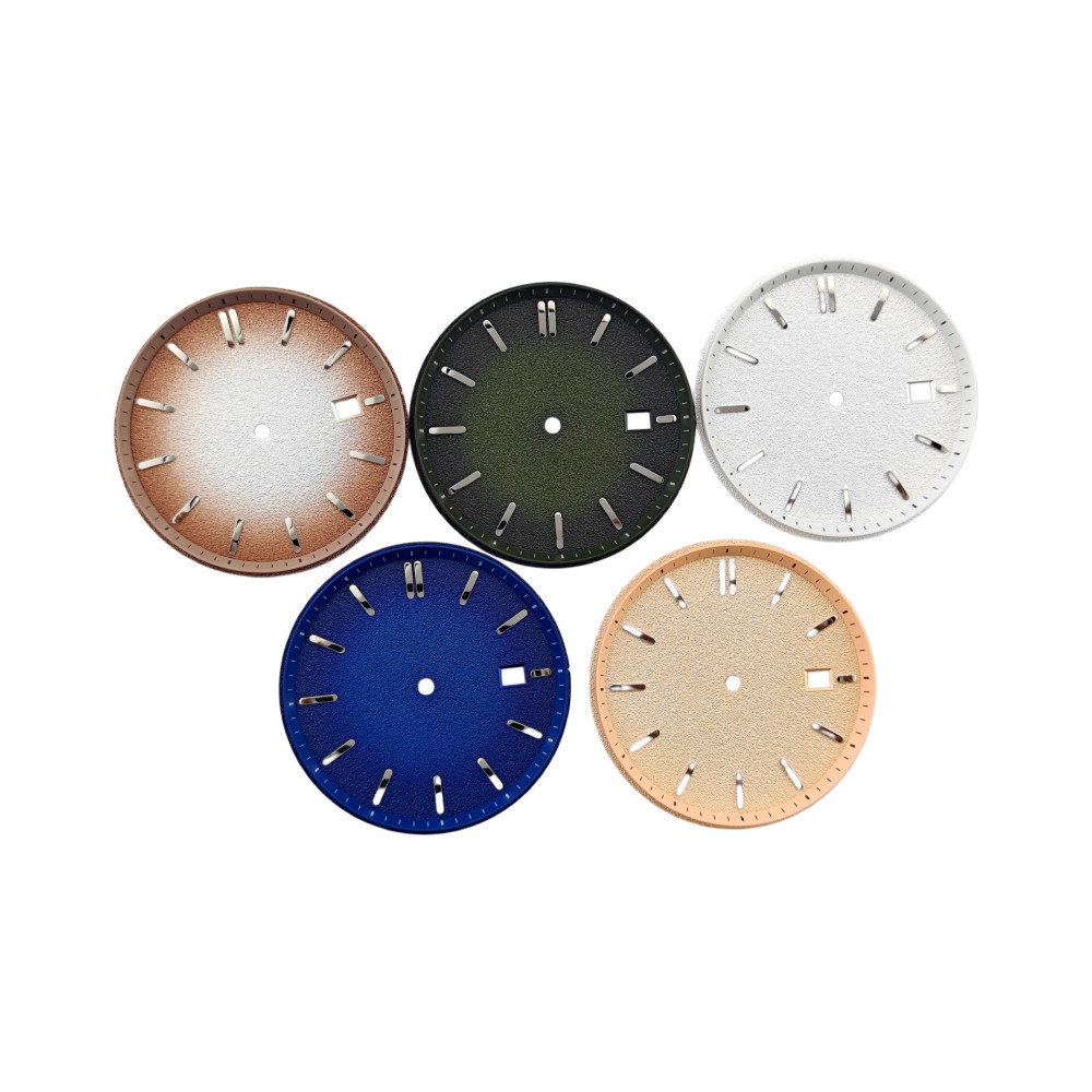 29mm/35mm dial with a brushed finish for NH35 mechanical watch conversion kits