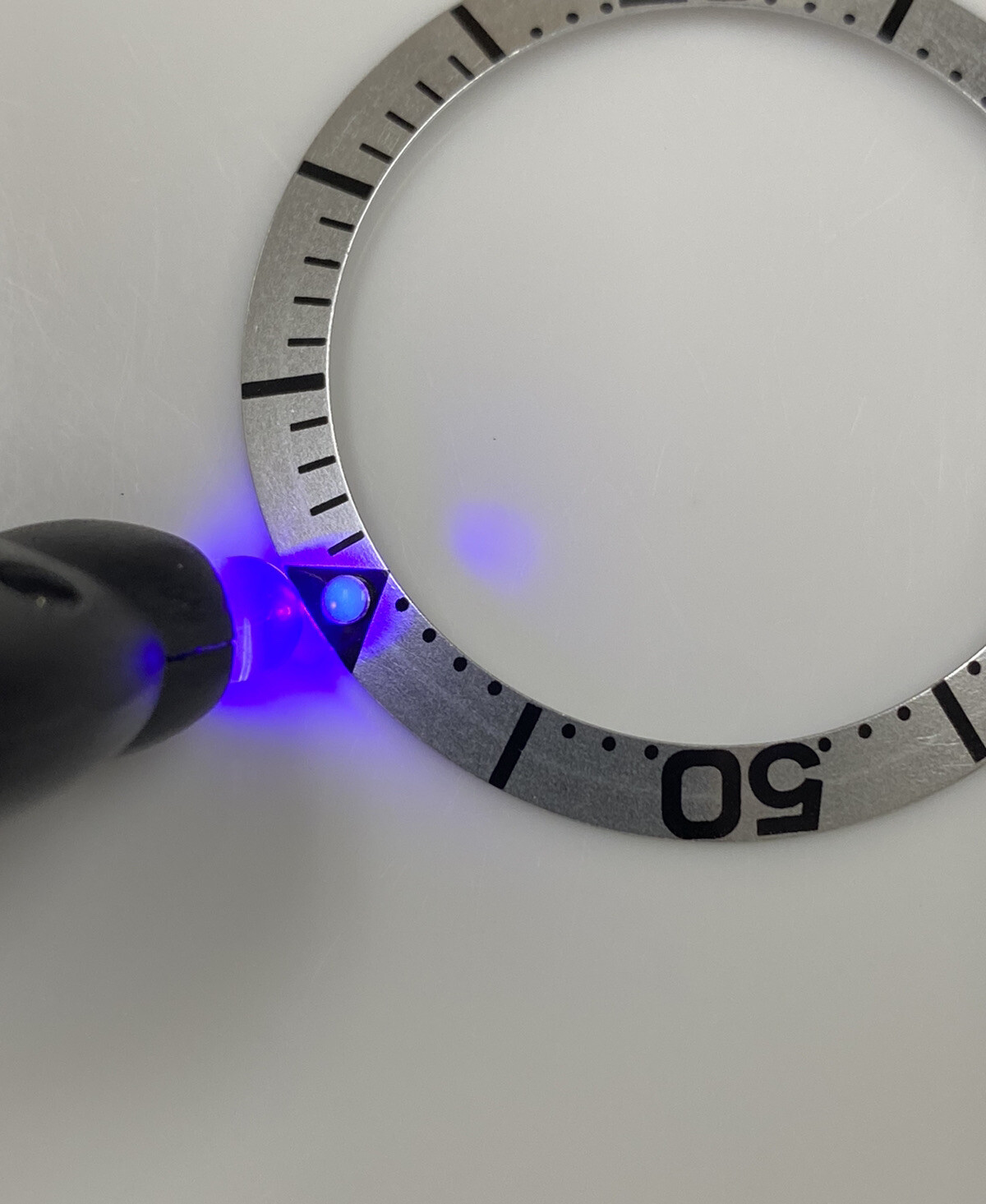 Silver/Black Bezel Insert for Omega 41mm Seamaster 2231.50, 2532.20, 2542.80