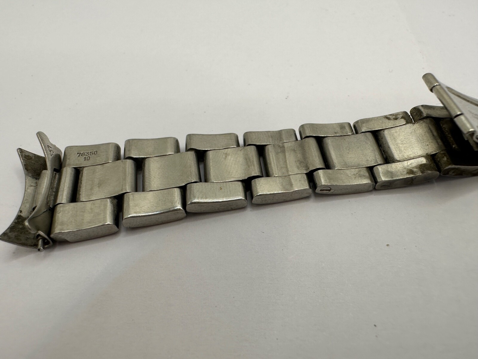 ORIGINAL Rolex 78350 Steel Band with 557 Endlinks Good Condition 19MM Code VE !