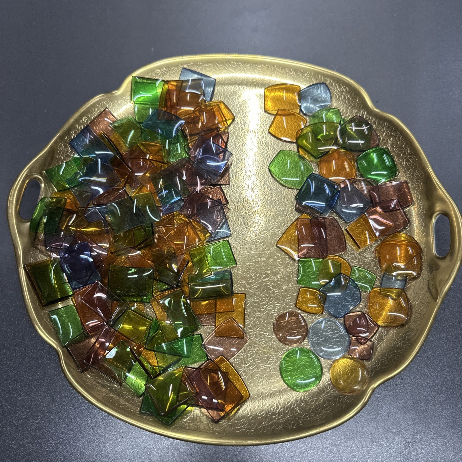 Watchmaker Estate Multicolored Glass Watch Crystals Assorted Size / Color 140+