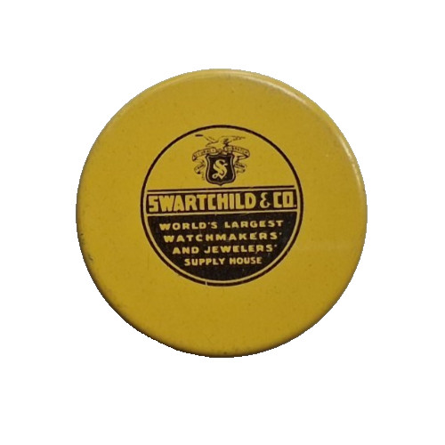 Swartchild & Company Watch Parts Tin Advertising litho 31MM