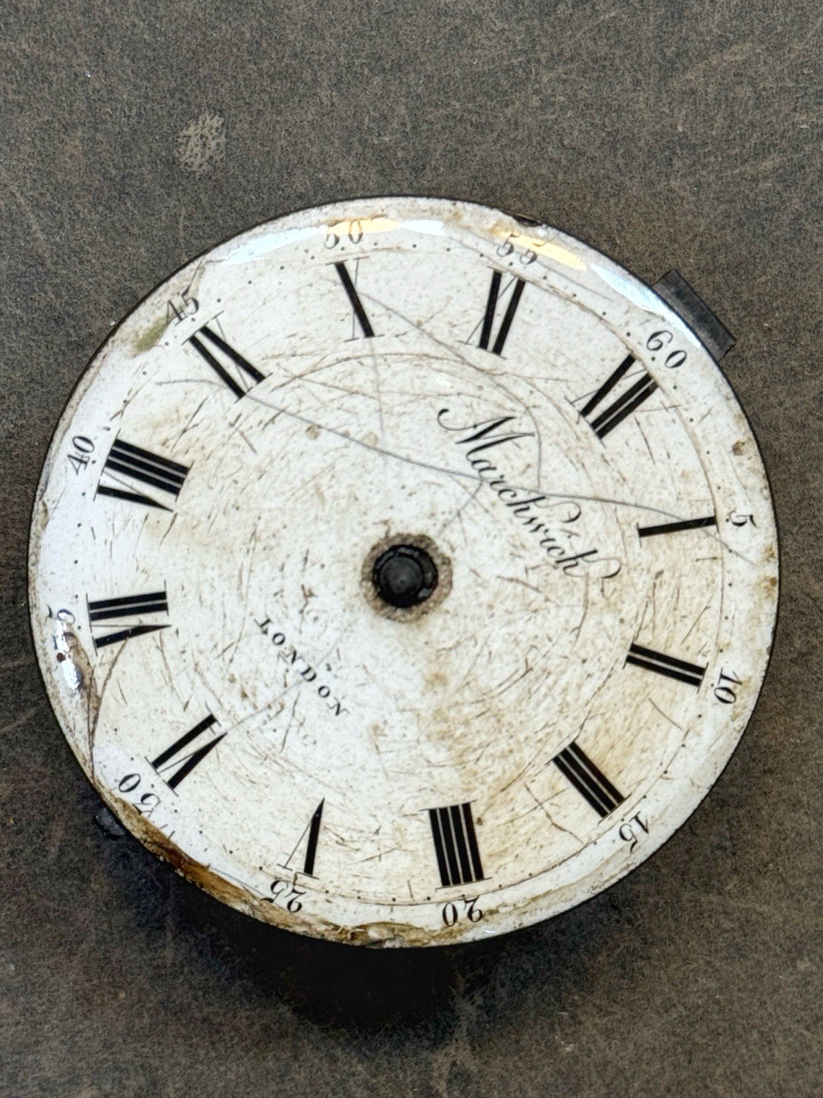 Antique Markwick London Verge Fusee Pocket Watch Movement & Dial Repair