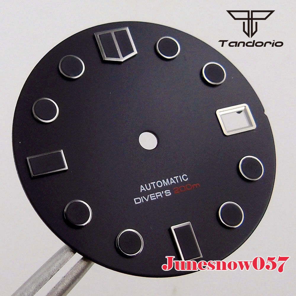 Accessories Parts 29mm Sterile White/Black Men Watch Dial Fit NH35A NH36A SKX007
