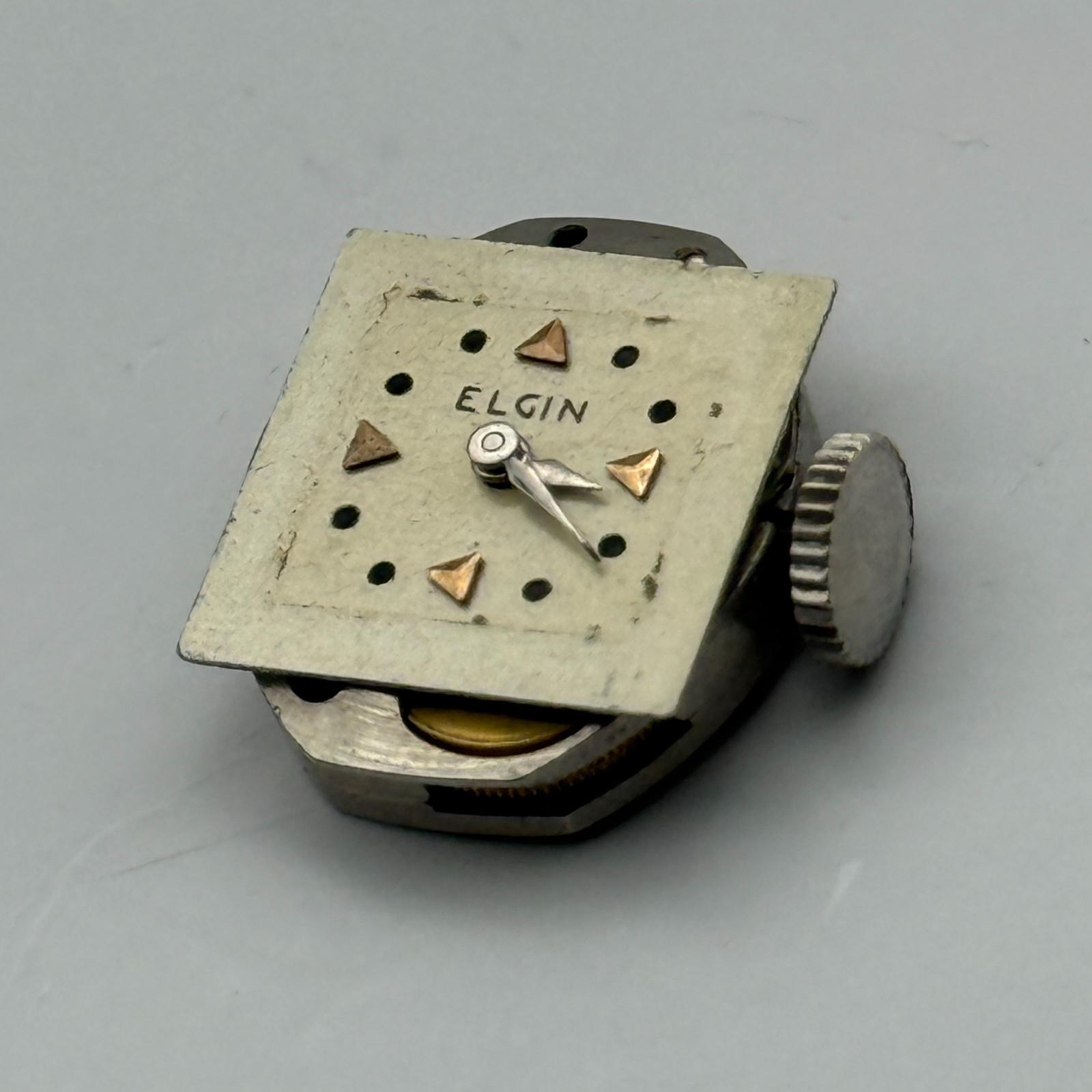 Elgin 833A Watch Movement American Manual Wind Vintage Parts Repair 13.3mm