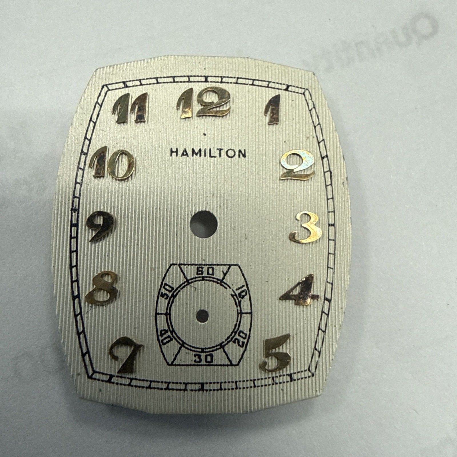 Hamilton Vintage Tuxedo Tonneau Shape Original Dial item# e12304