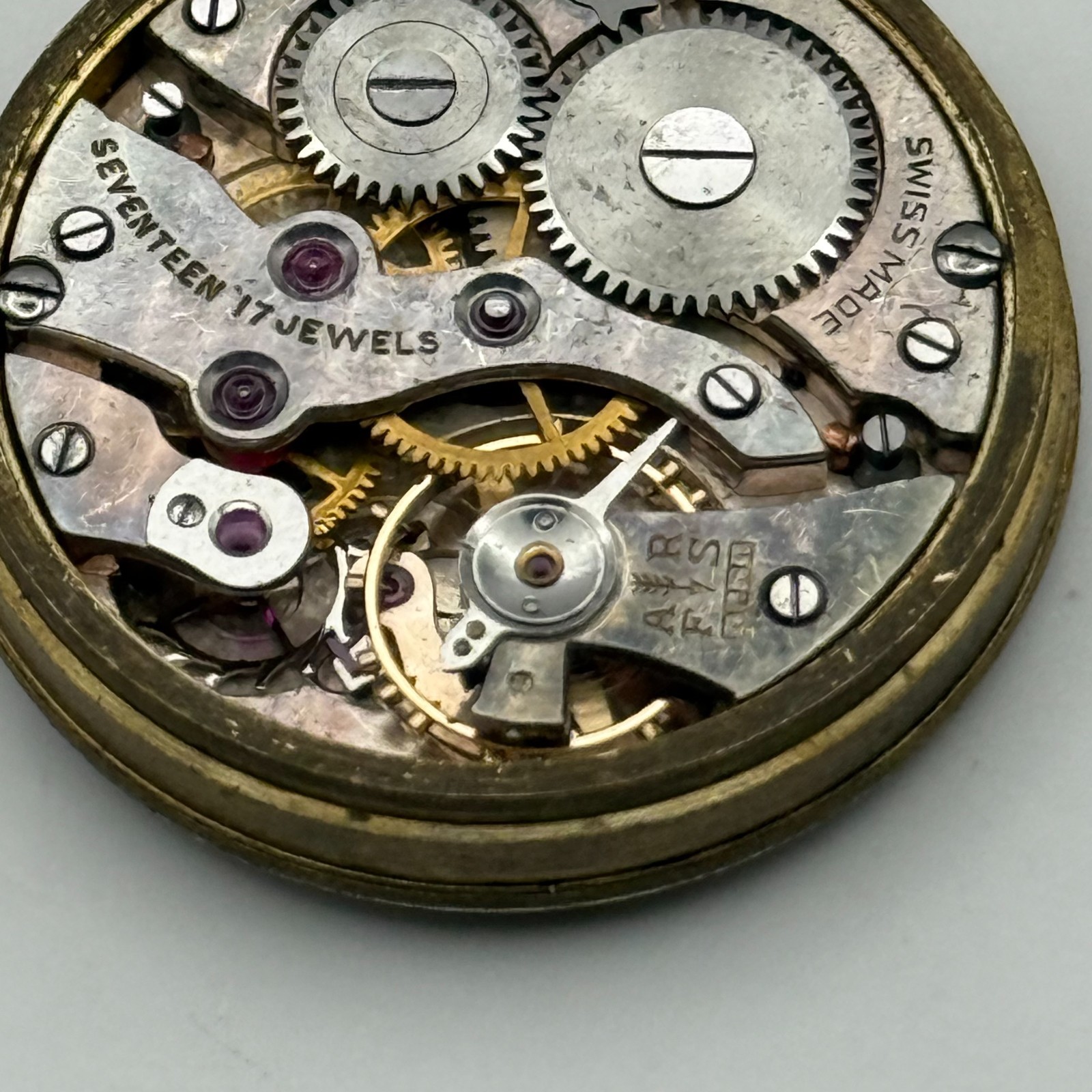 Kendal & Dent London Watch Movement 17 Jewels Manual Wind Vintage Parts 27mm