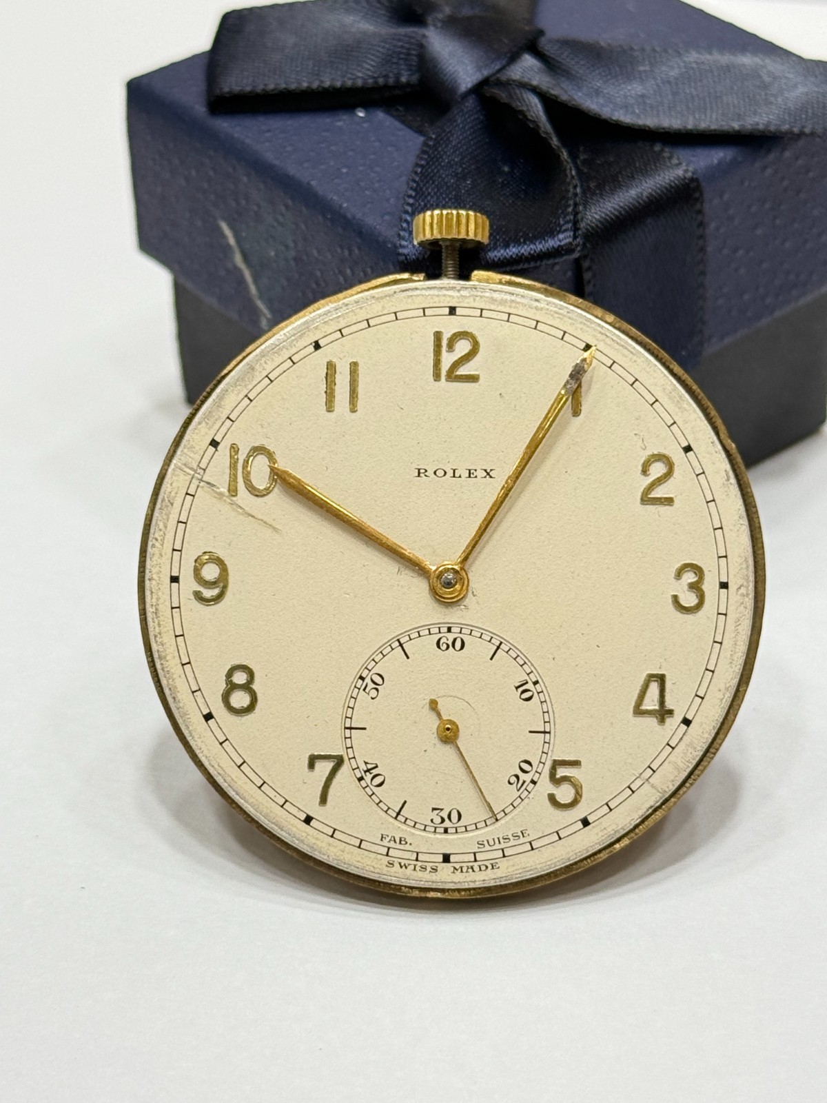 Rolex Pocket Watch Movement Manual Swiss Made Spiral Breguet Running