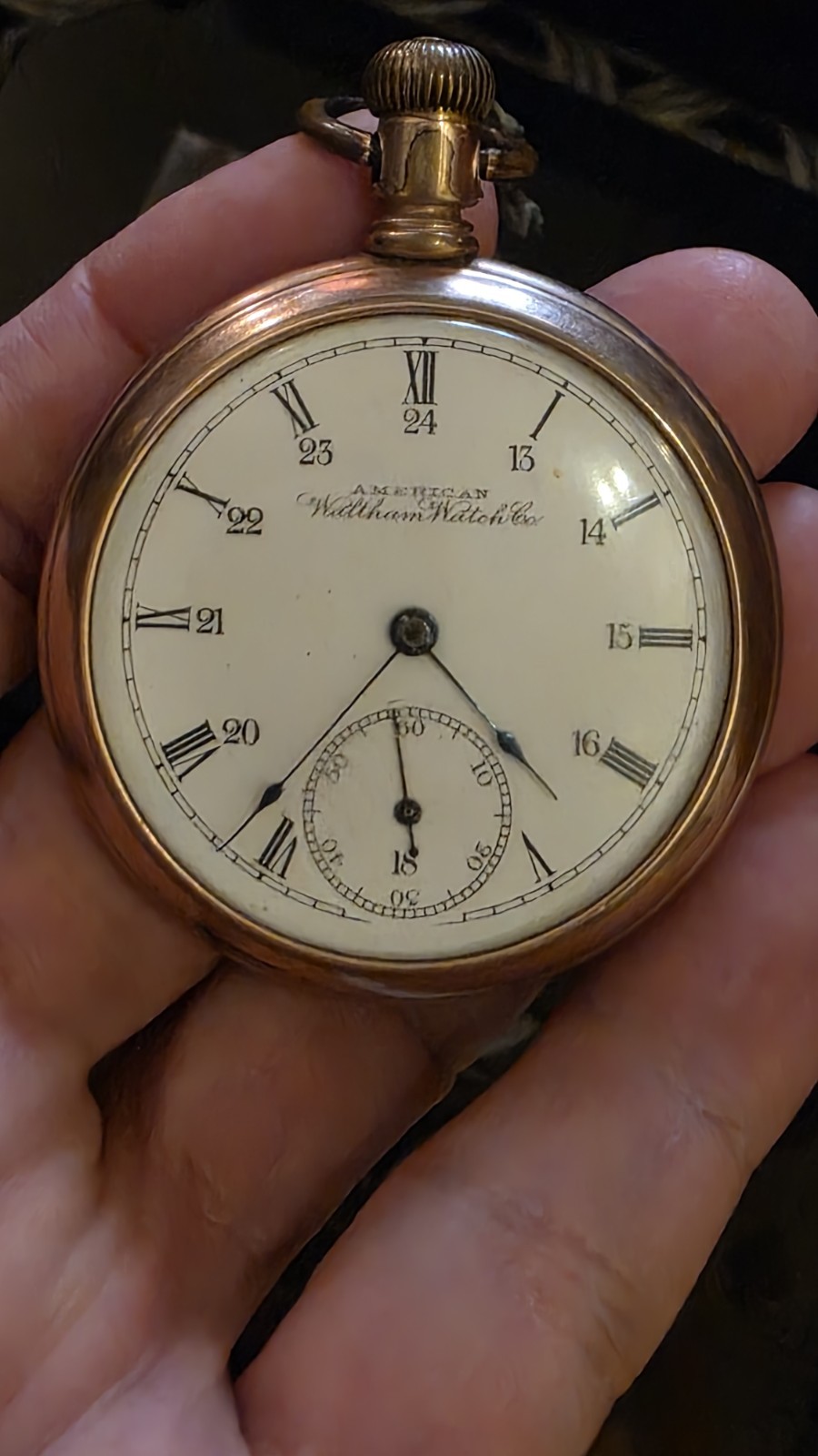 American Waltham Watch Co Grade Bond St 14S Mixed Run 7J-11J Runs Gold Filled