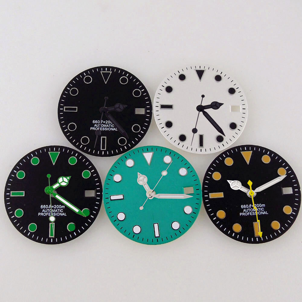 28.5mm Watch Dial Face Hand Set Fit NH35 NH36 NH35A NH36 Automatic Movement Date