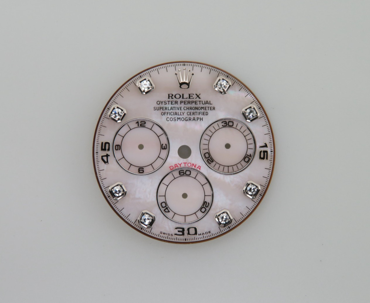 Rolex Daytona Rose MOP Dial w/Diamond Markers for 116509 & 116519 White Gold