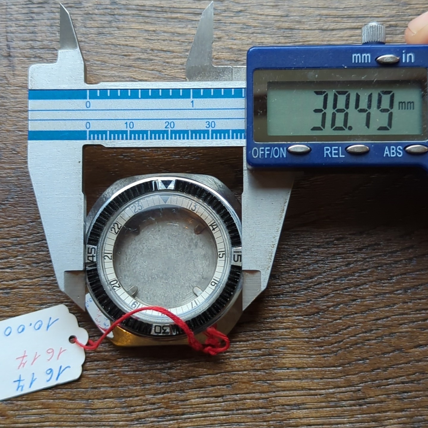 1960s/70s Skin Diver Watch Case, New Old Stock 38.5mm Bezel (B82)