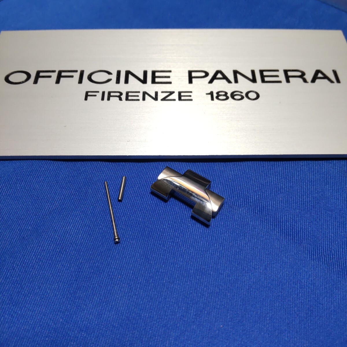 Genuine New PANERAI Watch Bracelet Link 20 mm SS Polished & Brushed Steel #484