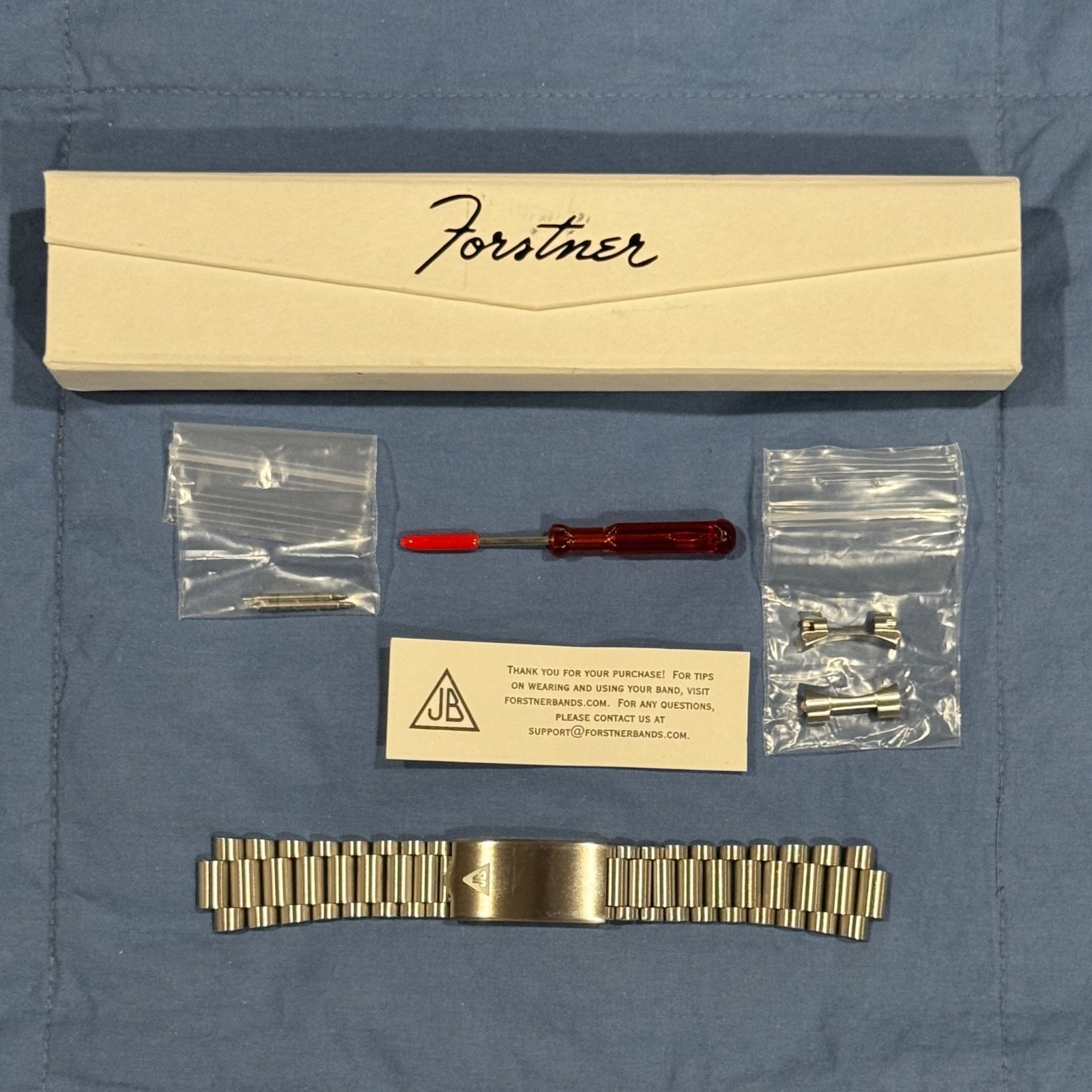 Forstner Watch Bracelet – President (1450) For Pre-2018 Omega Seamaster
