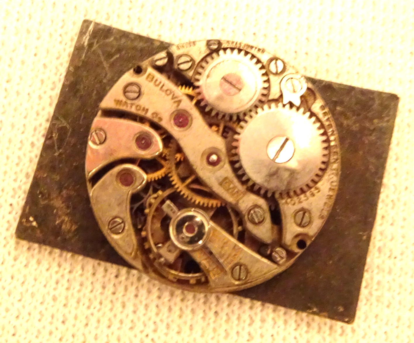 Bulova Wristwatch Movement 17J Antique Men’s 8AN Parts or Repair