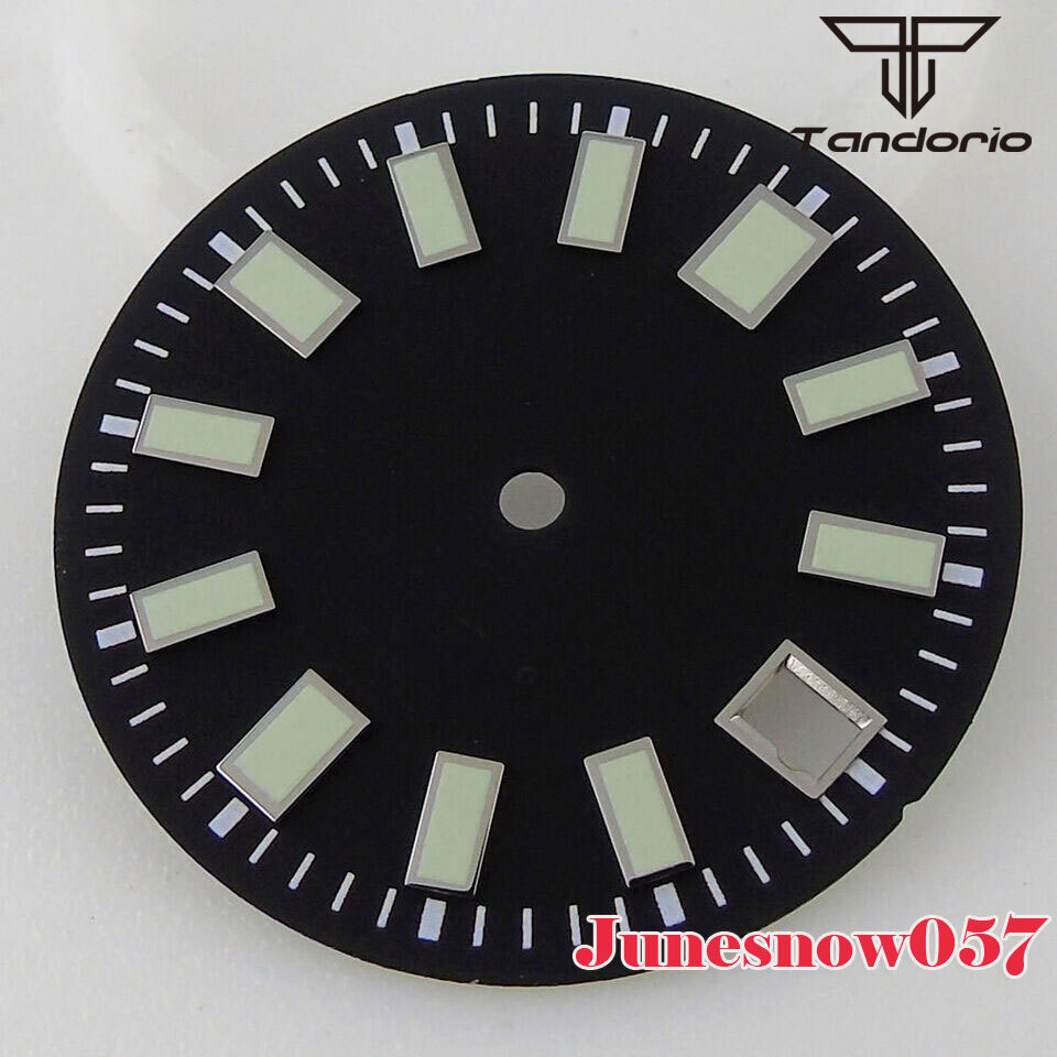 29MM Blue Gray Black Watch Dial 62MAS Men Fit NH35A NH36 SKX ETA2824 PT5000 Movt