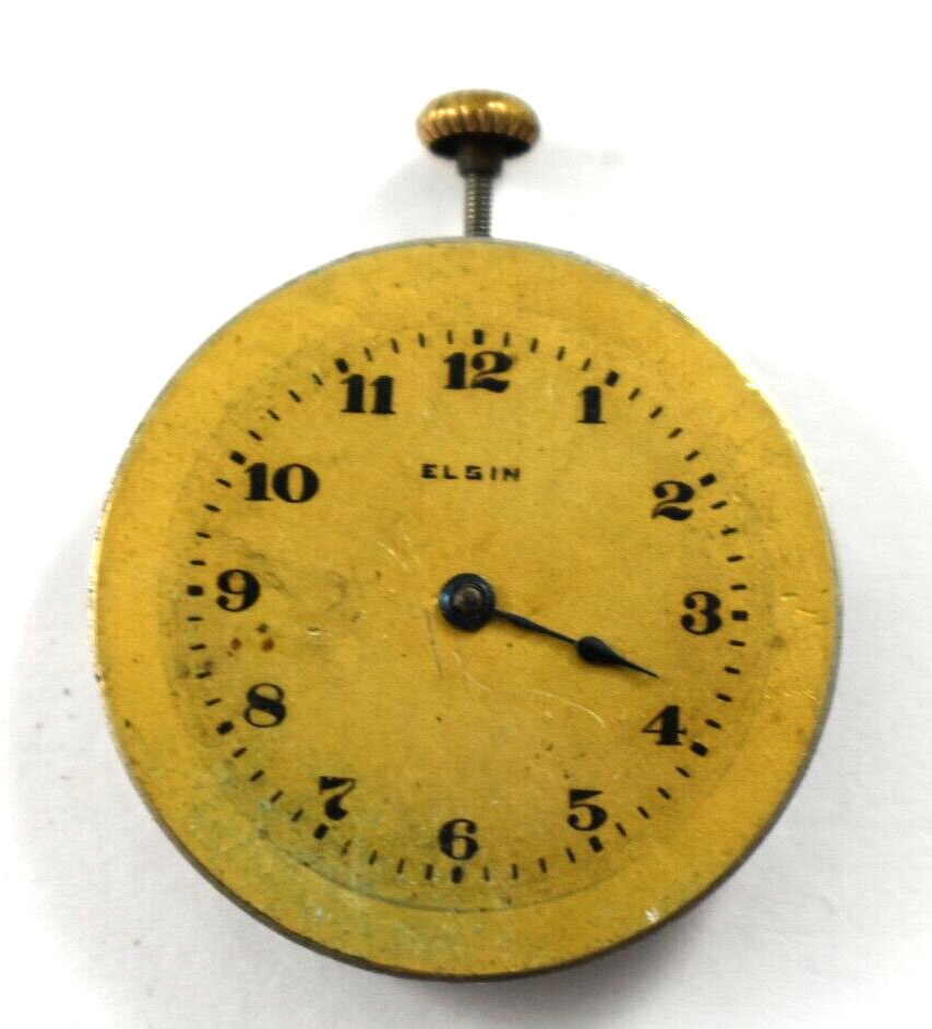 Vintage Elgin Manual Wind 430 6/0s 7J Hunting Watch Movement lot.fb