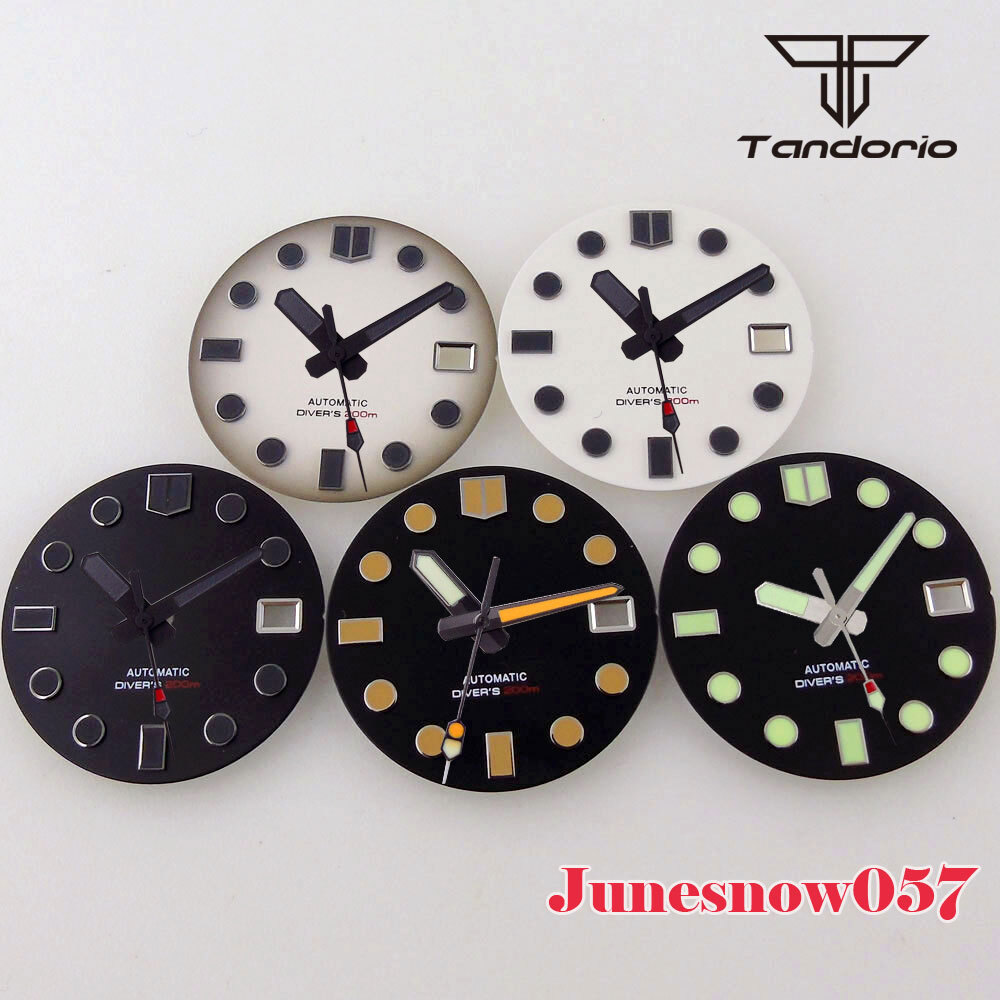 Accessories Parts 29mm Sterile White/Black Men Watch Dial Fit NH35A NH36A SKX007