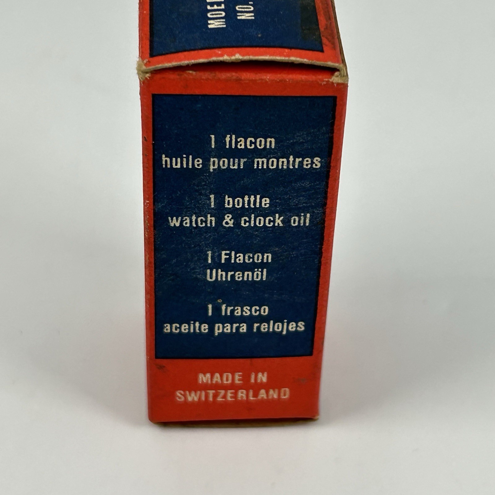 VINTAGE H. Moebius & Fils Watch Oil No. 2A With Original Box & insert – FULL