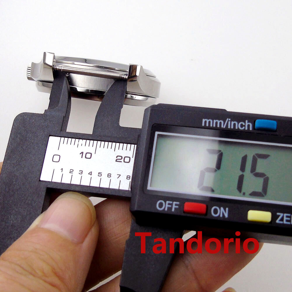 40mm Square Watch Case fit NH34 NH35A NH36 30MM Dial Glass Back Luminous