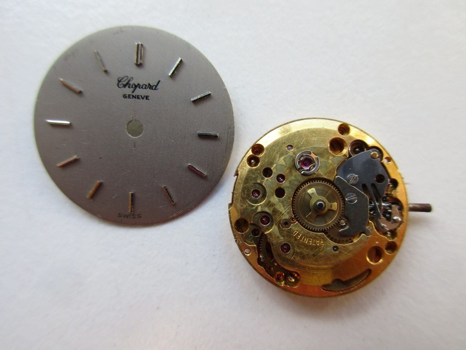 L.U.C. Chopard cal. 2512 (ETA) Swiss watch movement & grey dial – running