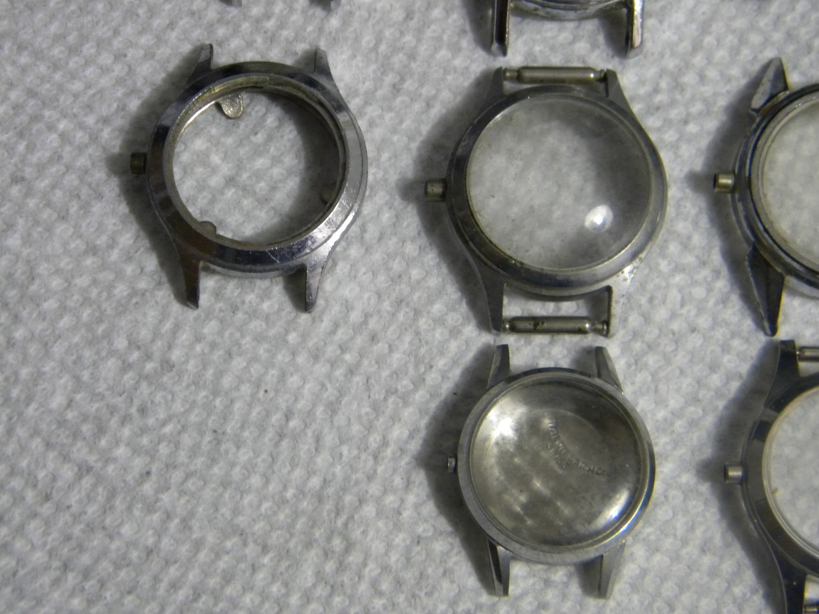 Lot of Ladies Mostly Stainless Steel Wrist Watch Cases Watches and Partial Cases