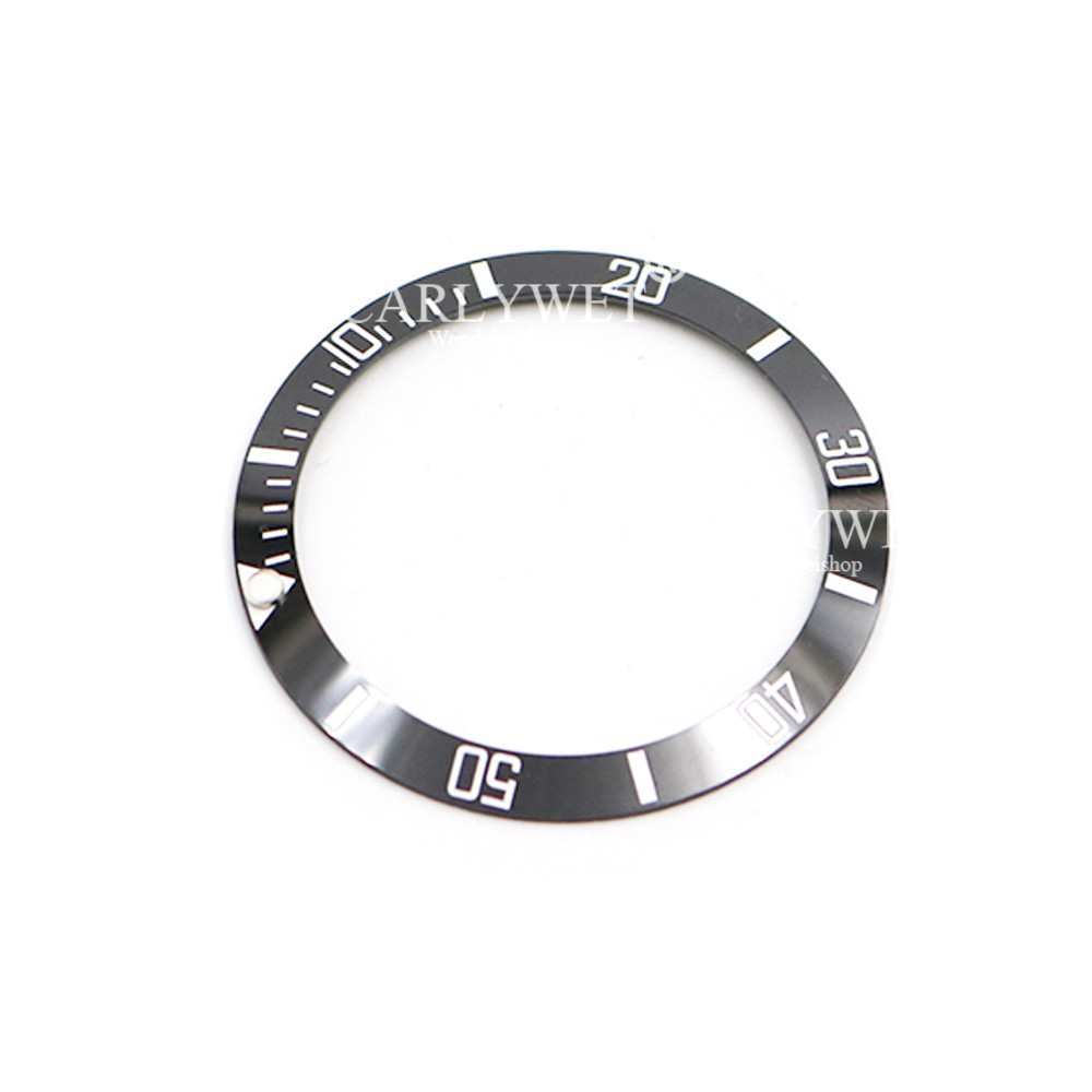 Black/White Ceramic Bezel 38mm Insert For Rolex Submariner GMT 40mm 116610 LN