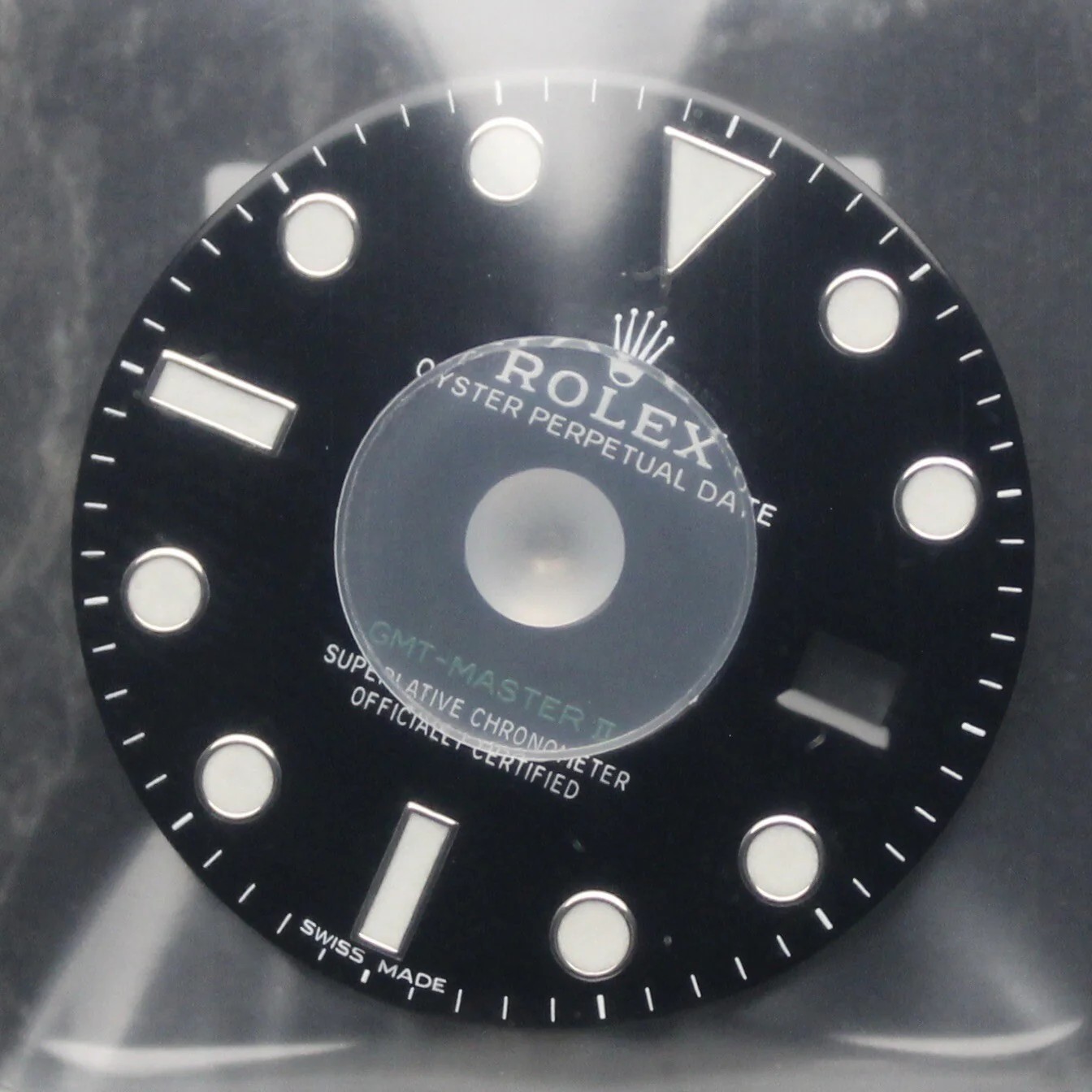NEW Rolex 13-116718-120 Quadrant GMT Master II 116710LN Chromalight 3186