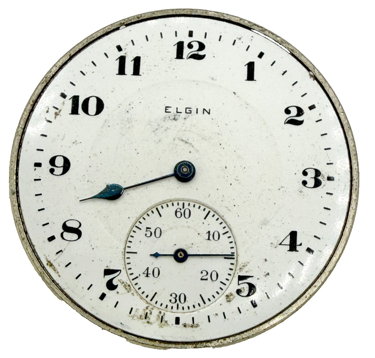 Antique 1918 12s 17j Elgin Grade 345 Pocket Watch Movement