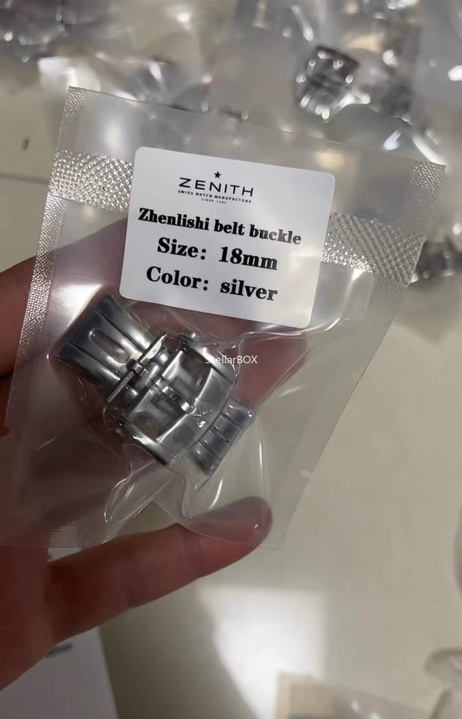 18MM Zenith deployment clasp steel polished Folding Clasp