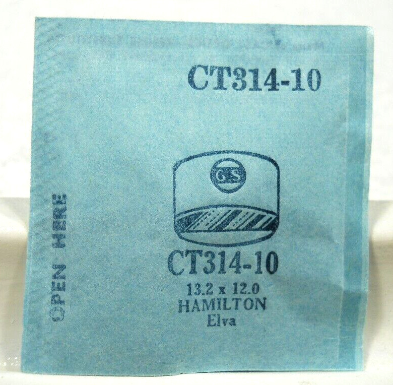 GS CT314-10 Watch Crystal For Hamilton Elva – 13.2 x 12.0 mm Replacement Repair
