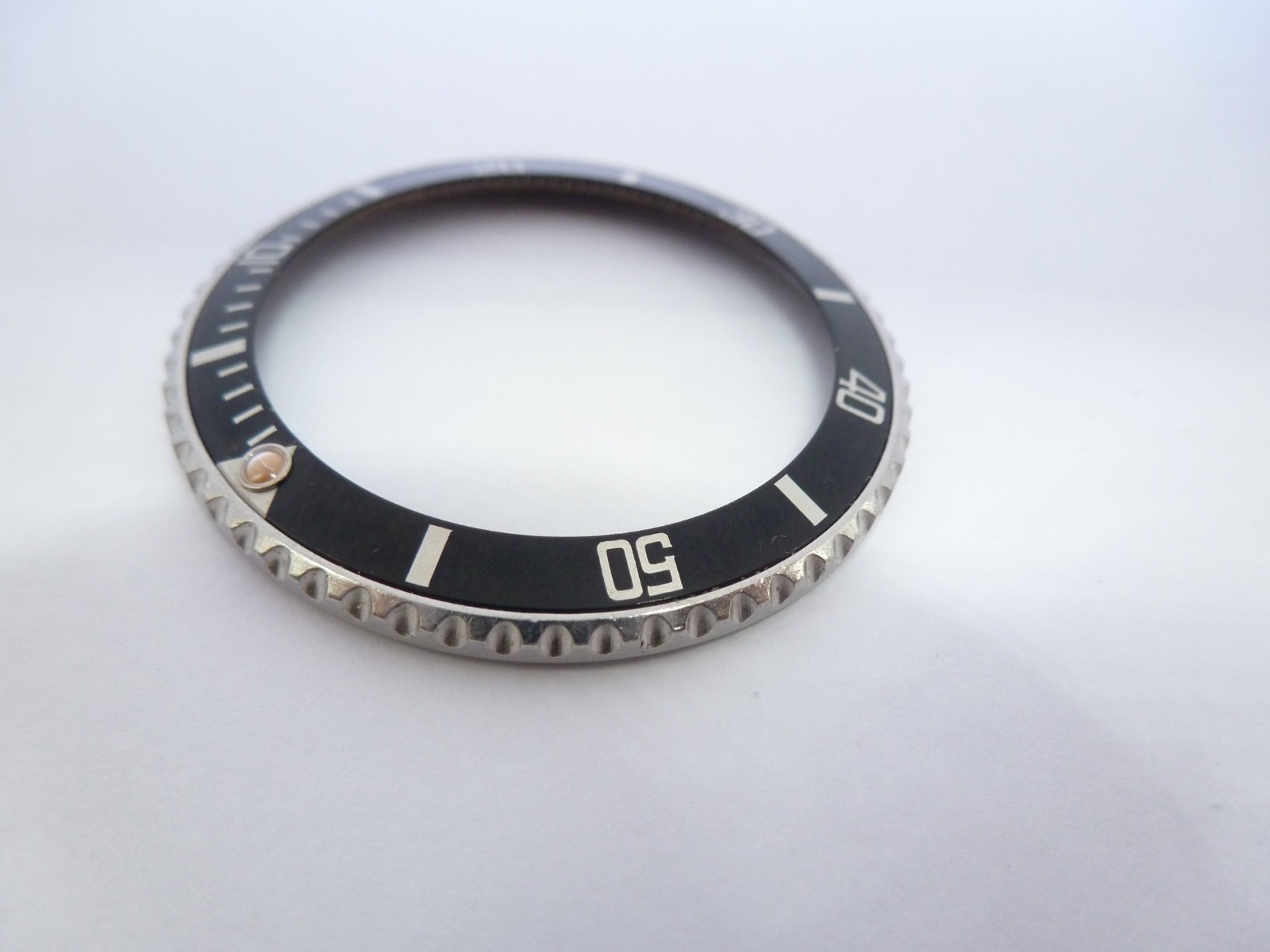 Genuine Rolex Submariner 16610/16800 complete bezel with insert vintage used –