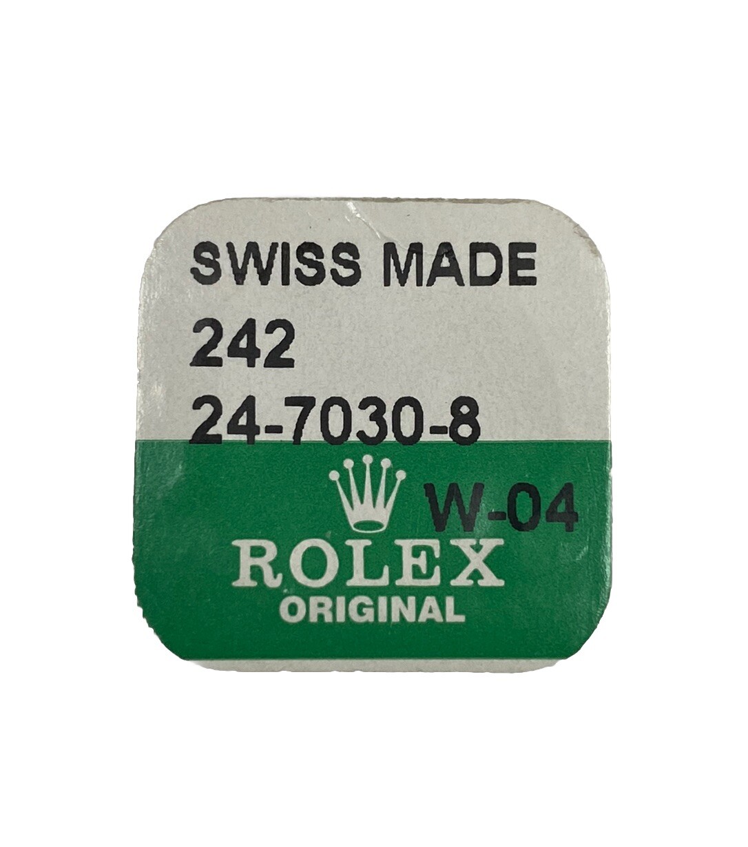 Genuine Rolex 18k Yellow Gold Crown Case Tube 24-7030-8 New Factory Sealed