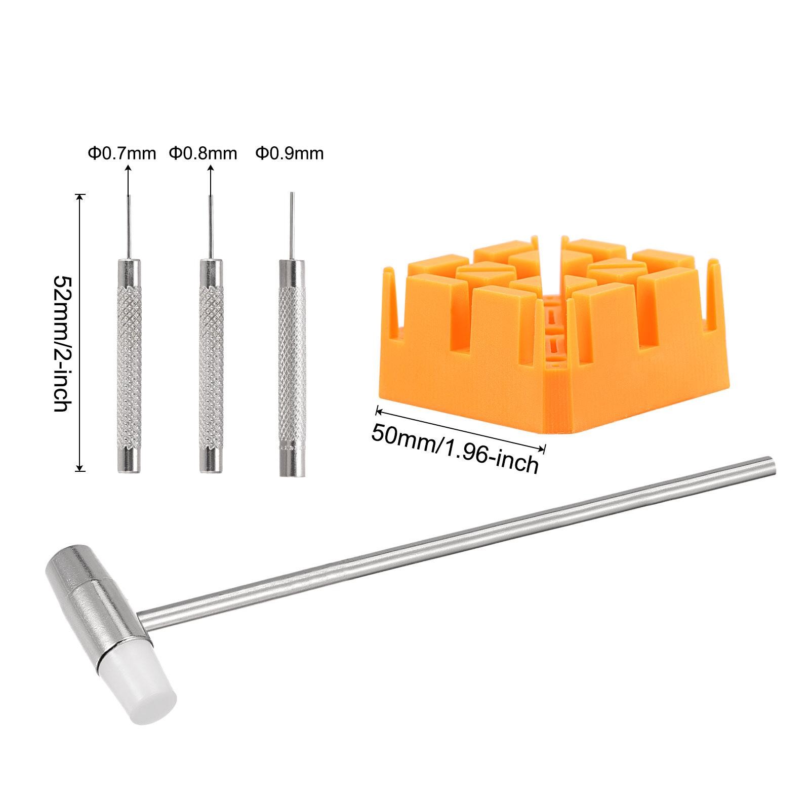 Watch Strap Link Pin Removal Set with Orange