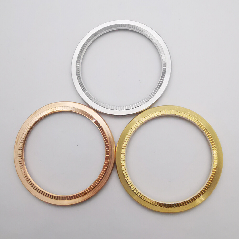 40.8mm*32.6mm silver/gold/rose gold/black watch bezel insert fit 40mm mens watch