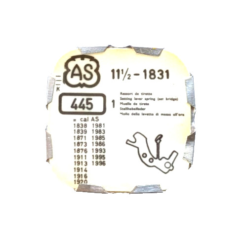 AS 1831 Setting Lever Spring Set Bridge watch part 445/1104 SEE INTERCHANGE LIST