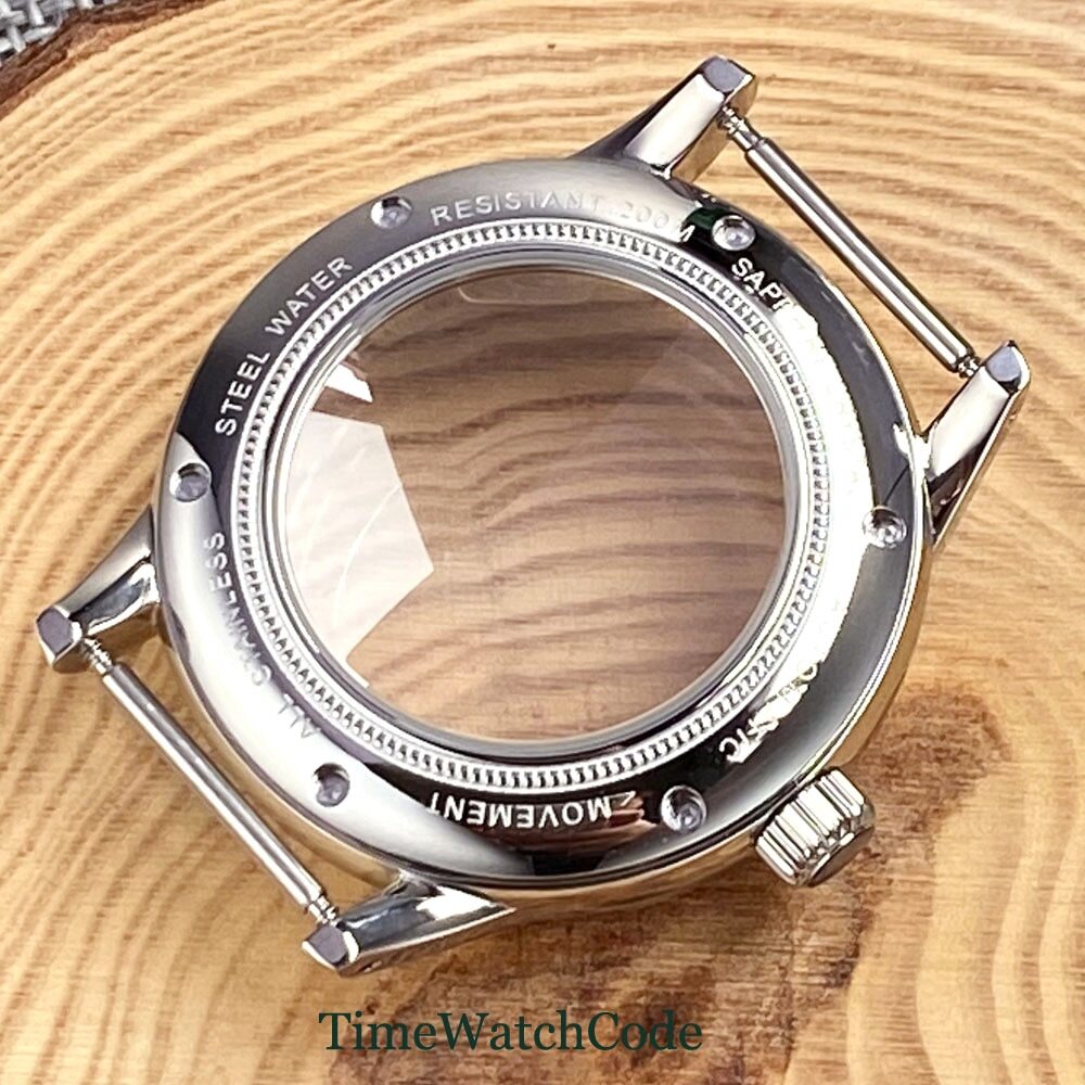 316L Watch Case for NH35 NH38 ETA2824 PT5000 10ATM Domed Sapphire Crystal 40mm
