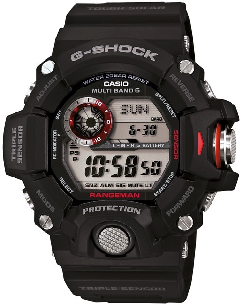 Casio G-Shock Rangeman GW-9400 GW-9400J black watch bezel + decorative screws