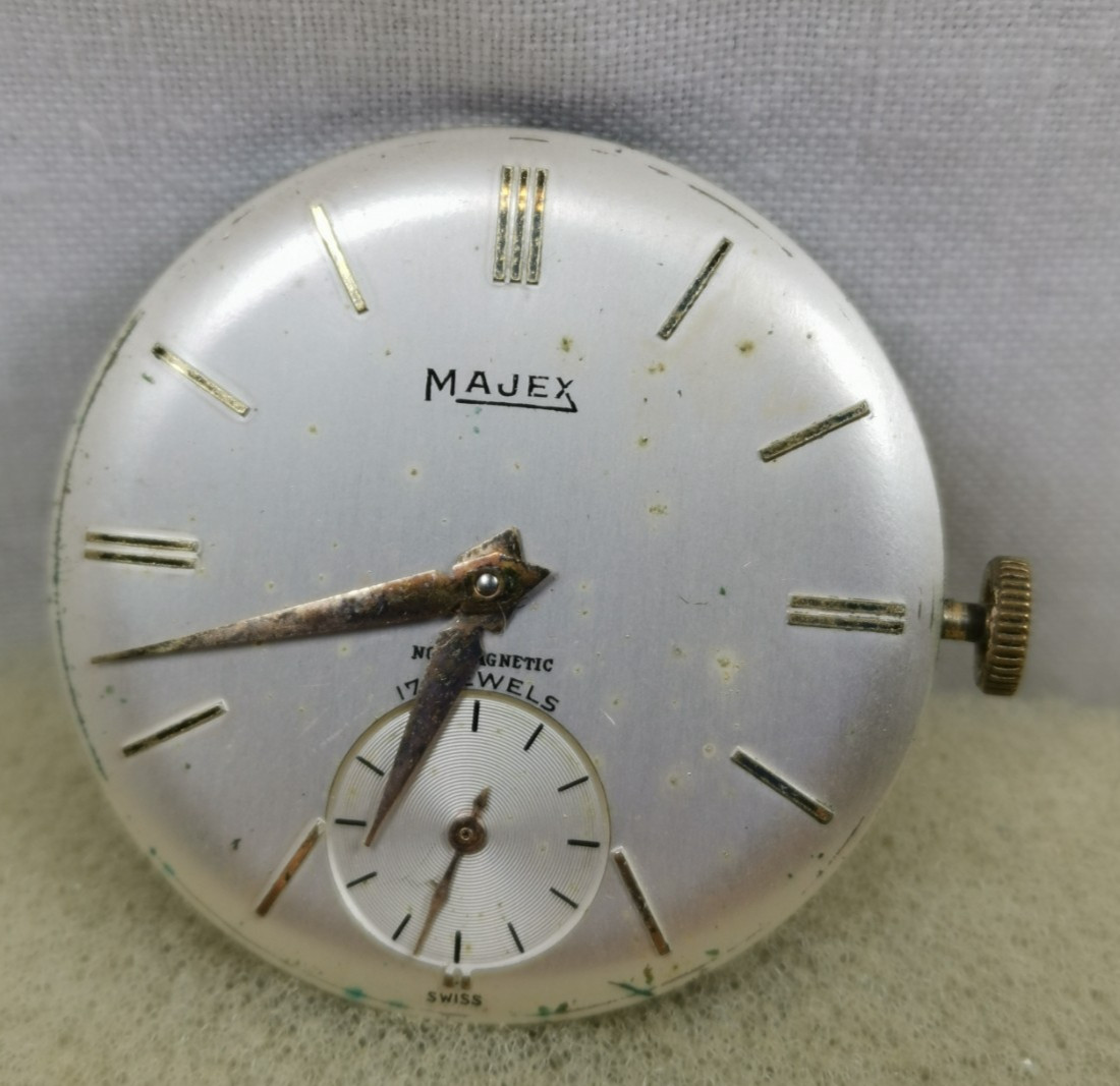 Enicar 1292 Majex 17j Cal. A-R 1292 Swiss Wristwatch Movement Parts/ Repair!