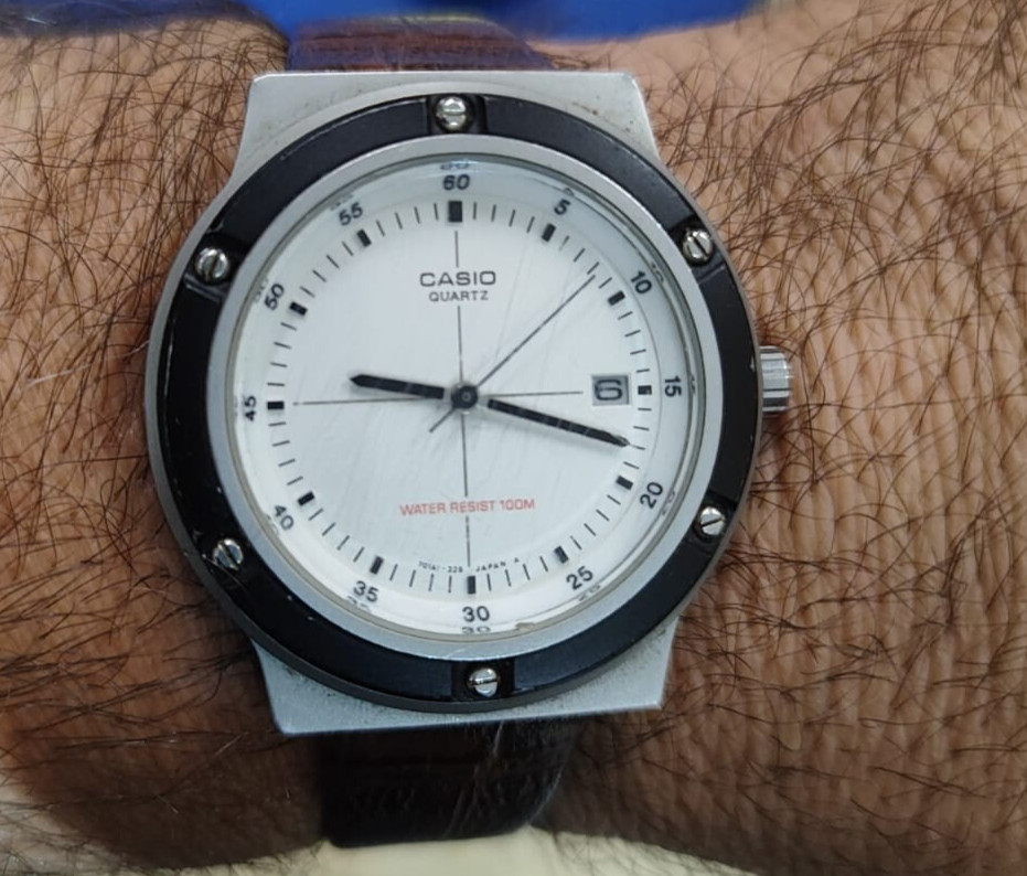Vintage 1995s Men’s Casio MQW-500 mod 311 Date 50M WR 37mm Japan Working