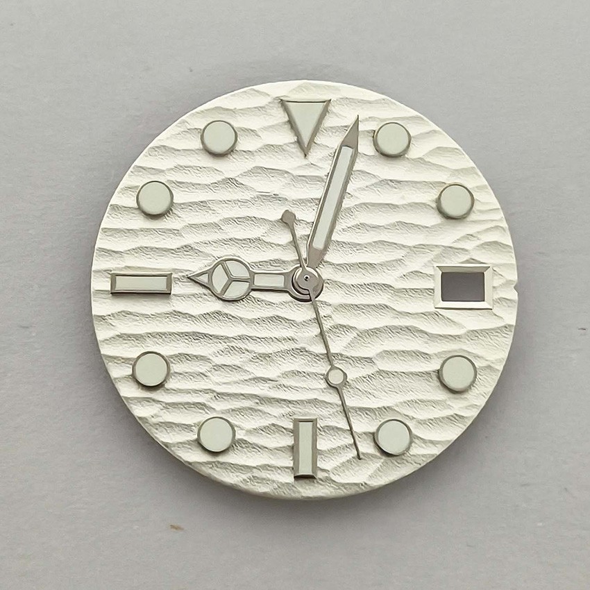 Green Luminous Watch Dial + Watch Hands Accessories for NH35/NH36/4R/7S Movement