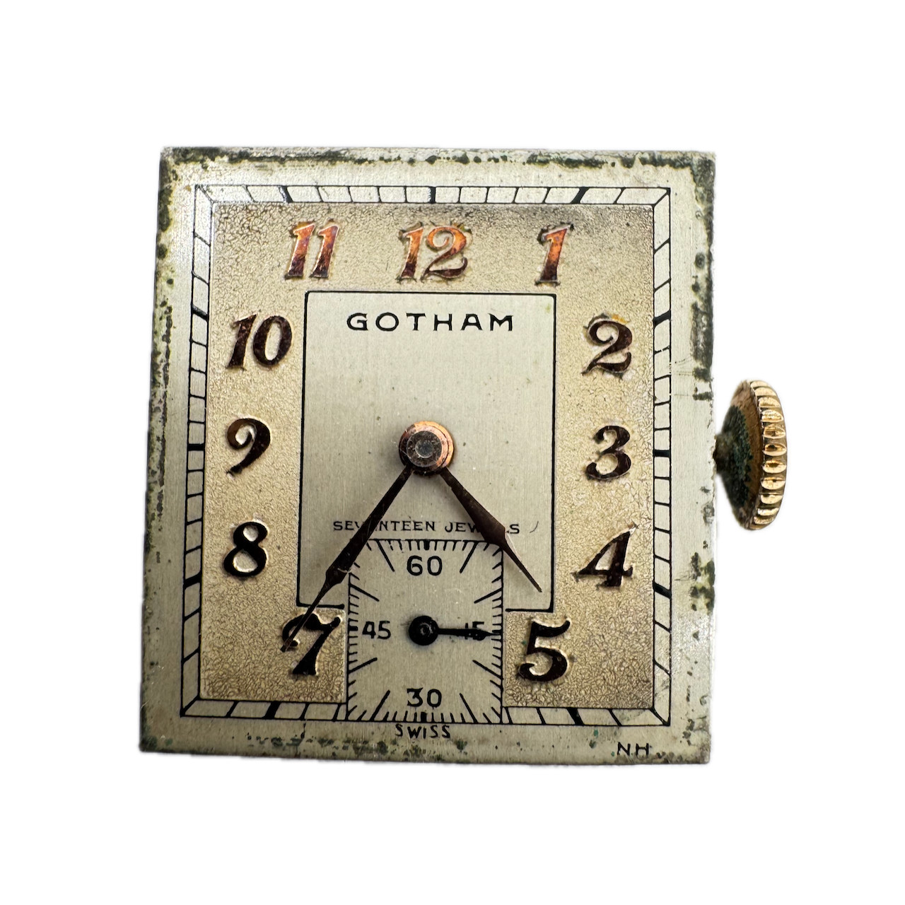 Vintage Gotham 17 Jewel Mechanical Men’s Wristwatch Movement BPLK Swiss Made