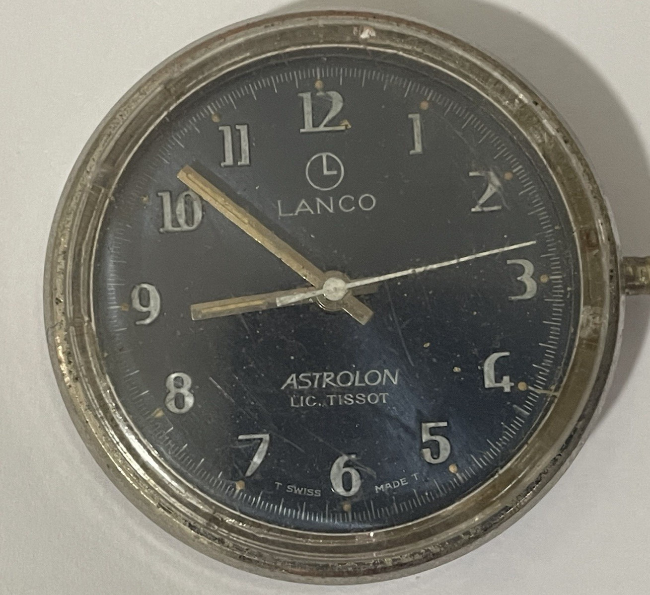 Vintage LANCO ASTROLON LIC. TISSOT – OLNLY MOVEMENT – NOT WORKING