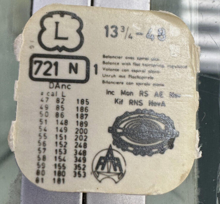 Landeron L-51 Balance Complete 721/387