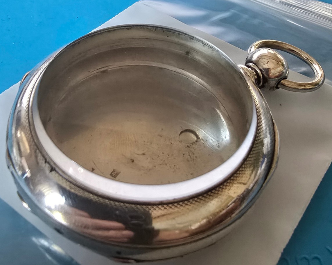 VINTAGE BIG 4OZ 18 SIZE COIN SILVER DUEBER POCKET WATCH CASE KEY WIND/KEY SET