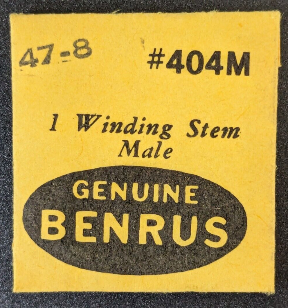 NOS Genuine Benrus 47-8 – MALE WINDING STEM – Part# 404M .8mm