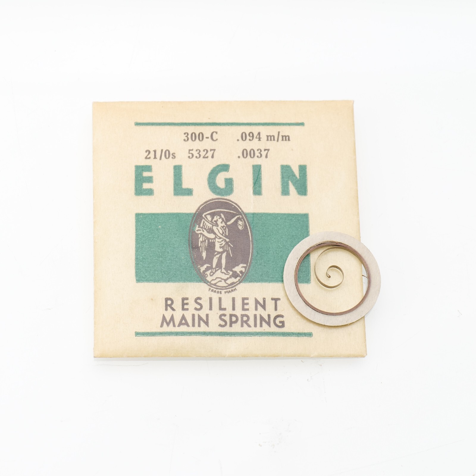 NOS Elgin Mainspring For Watch Part 5327 For 21/0s New Old Stock Watchmakers
