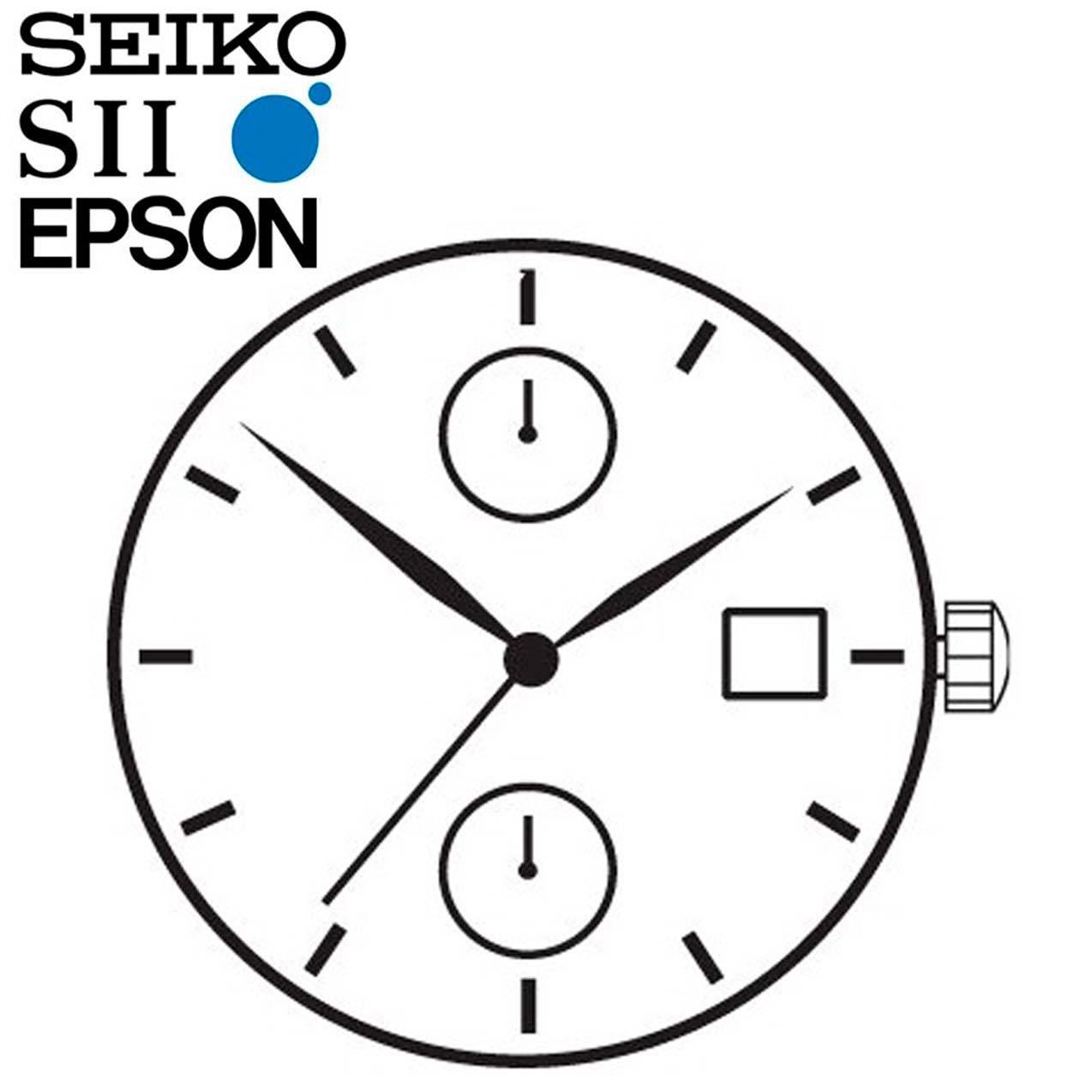 New Japan SII / TMI / Epson YM91 Watch Movement, 12 Ligne, 3 Hands, Date at 3