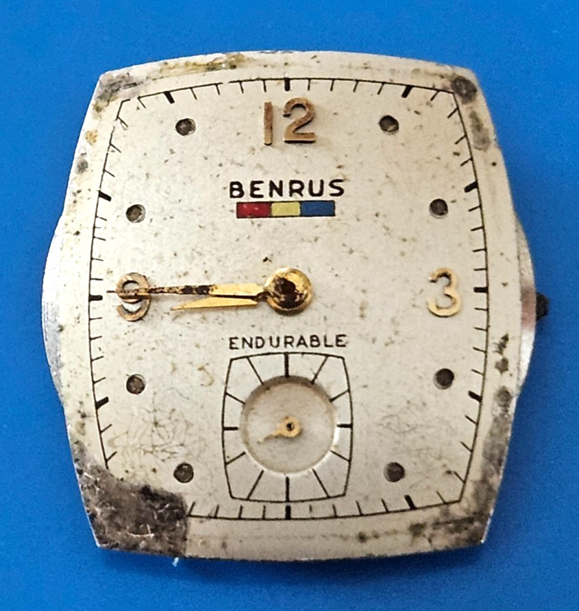 BENRUS ENDURABLE BA2 17J Watch Movement (BALANCE RUNS WHEN ROTATED) lot125