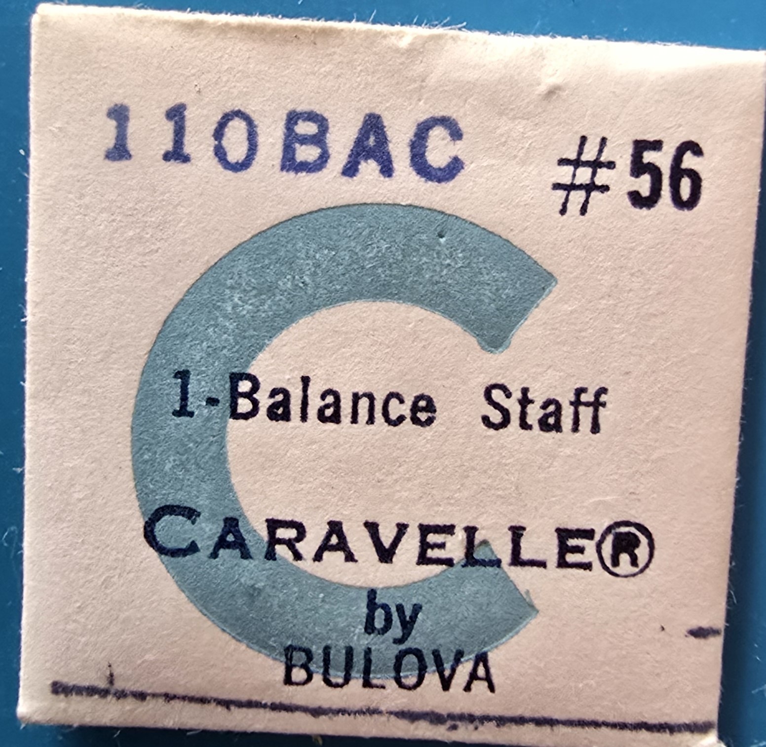 Caravelle Cal. 11OBAC #56 Balance Staff NOS