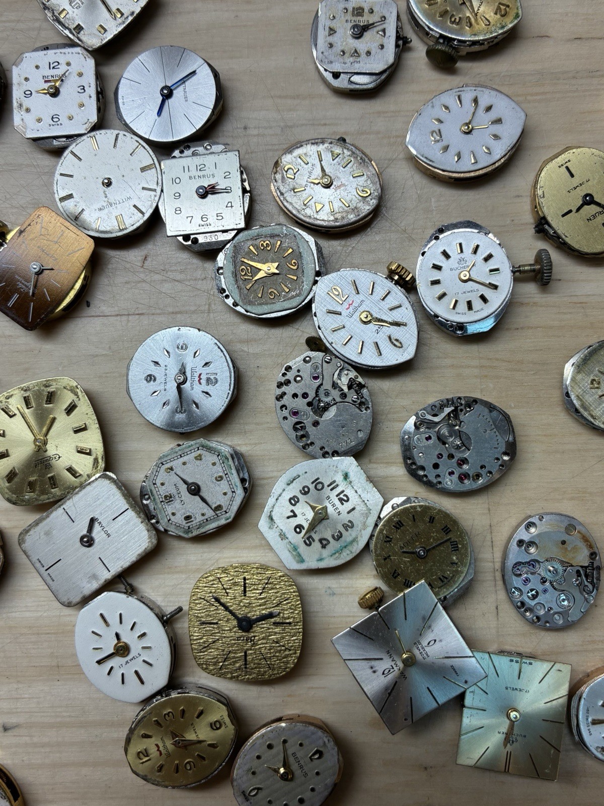 Large Lot vintage ladies watch Steam punk movements Parts Repairs Watchmakers